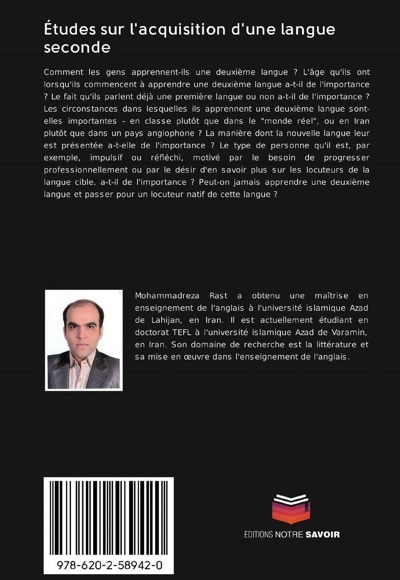 Études sur l'acquisition d'une langue seconde